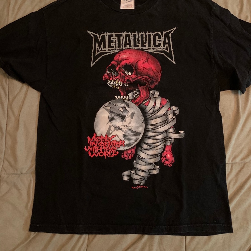 Metallica Madly In Anger 2004 Tour Shirt